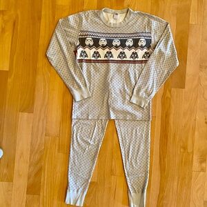 Hanna Andersson Star Wars Ladies Size S Light Grey Pajama Set